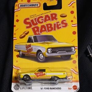 Matchbox Sugar Babies '61 Ford Ranchero Toy Car - Yellow